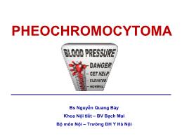 Pheochromocytoma - Nguyễn Quang Bảy