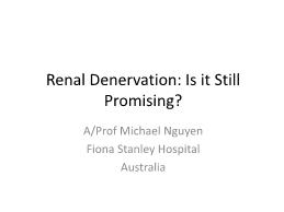 Renal denervation: Is it still promising?