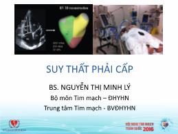 Suy thất phải cấp - Nguyễn Thị Minh Lý