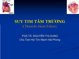 Suy tim tâm trương (Diastolic heart failure) - Nguyễn Thị Dung