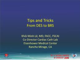 Tips and tricks from DES to BRS - Khôi Minh Lê