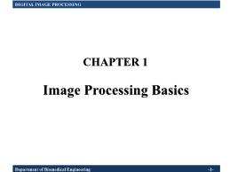 Digital Image Processing - Chapter 1: Image Processing Basics - Nguyen Viet Dung