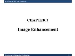 Digital Image Processing - Chapter 3: Image Enhancement - Nguyen Viet Dung