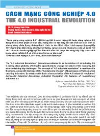 Cách mạng công nghiệp 4.0 - Hoàng Xuân Thảo