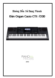 Hướng dẫn sử dụng nhanh Đàn Organ Casio CTK-7200