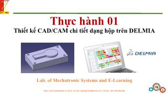 Thực hành 1: Thiết kế CAD/CAM chi tiết dạng hộp trên DELMIA