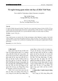 Vô ngôn trong quan niệm văn học cổ điển Việt Nam